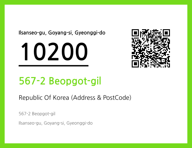 Address and Postal Code QR Code Image (CC BY 4.0)
