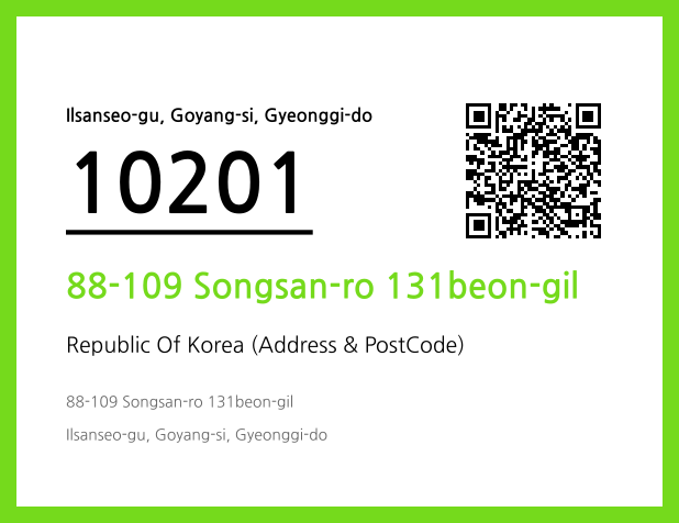Address and Postal Code QR Code Image (CC BY 4.0)