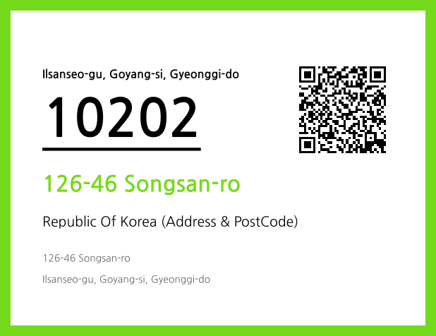 Address and Postal Code QR Code Image (CC BY 4.0)
