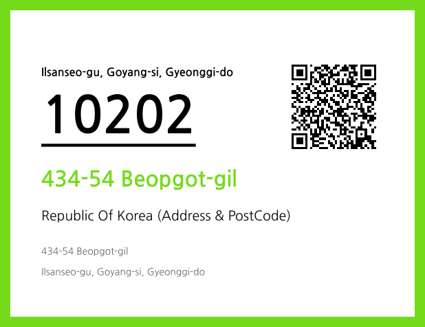 Address and Postal Code QR Code Image (CC BY 4.0)