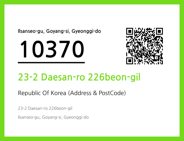 CC BY 4.0 Address and Postal Code QR Code Image (CC BY 4.0)
