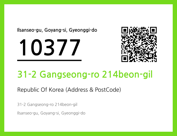 Address and Postal Code QR Code Image (CC BY 4.0)