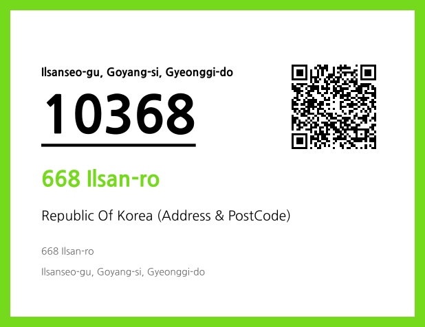 Address and Postal Code QR Code Image (CC BY 4.0)