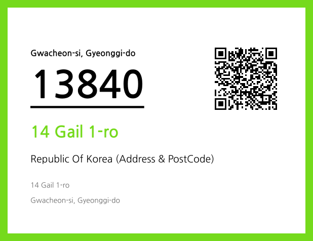 Address and Postal Code QR Code Image (CC BY 4.0)