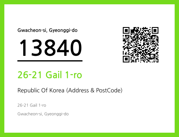 Address and Postal Code QR Code Image (CC BY 4.0)