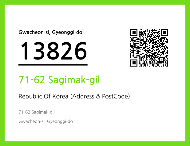 Address and Postal Code QR Code Image (CC BY 4.0)