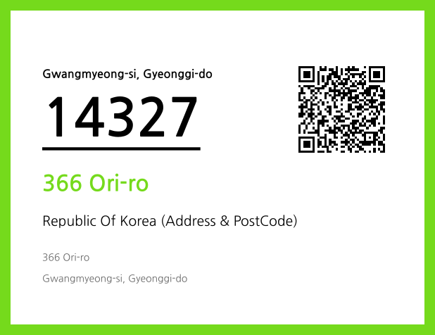 Address and Postal Code QR Code Image (CC BY 4.0)
