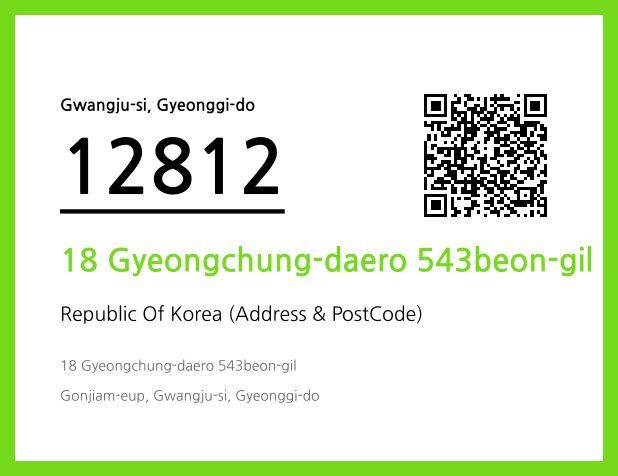 Address and Postal Code QR Code Image (CC BY 4.0)