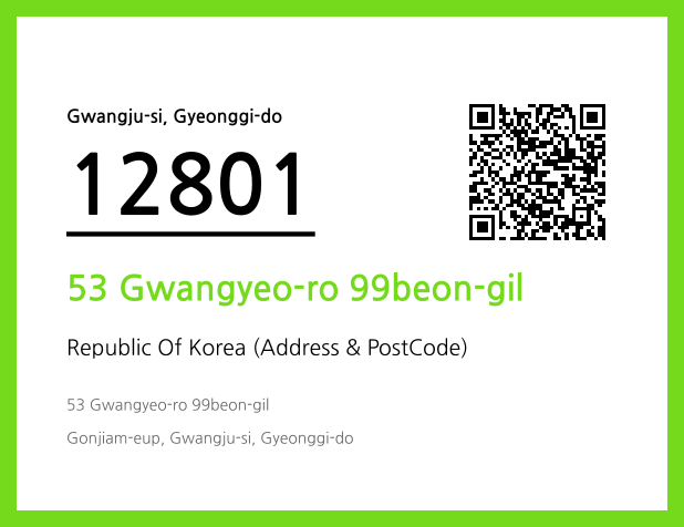 Address and Postal Code QR Code Image (CC BY 4.0)