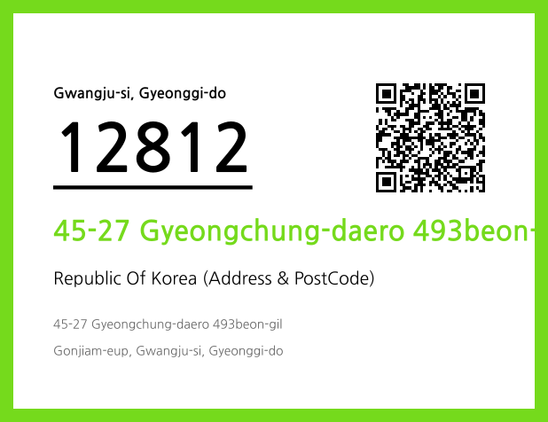 Address and Postal Code QR Code Image (CC BY 4.0)