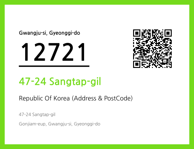 Address and Postal Code QR Code Image (CC BY 4.0)