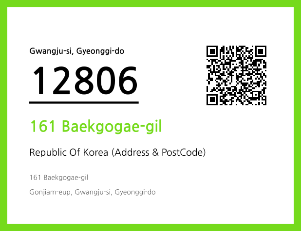 Address and Postal Code QR Code Image (CC BY 4.0)