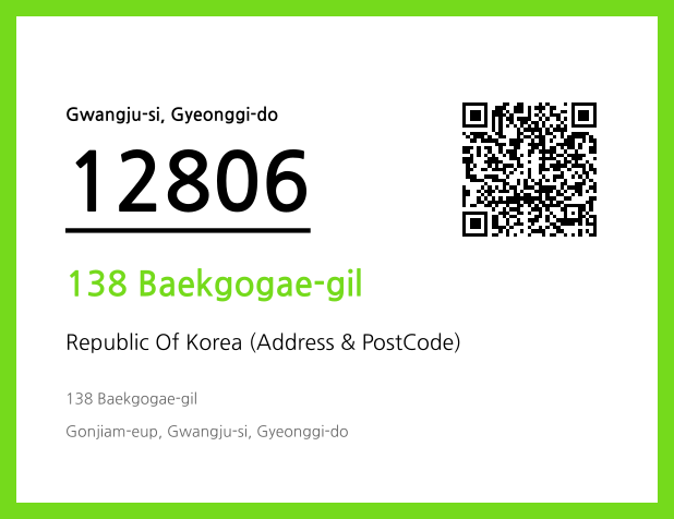 Address and Postal Code QR Code Image (CC BY 4.0)