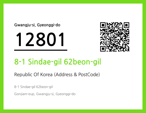 Address and Postal Code QR Code Image (CC BY 4.0)