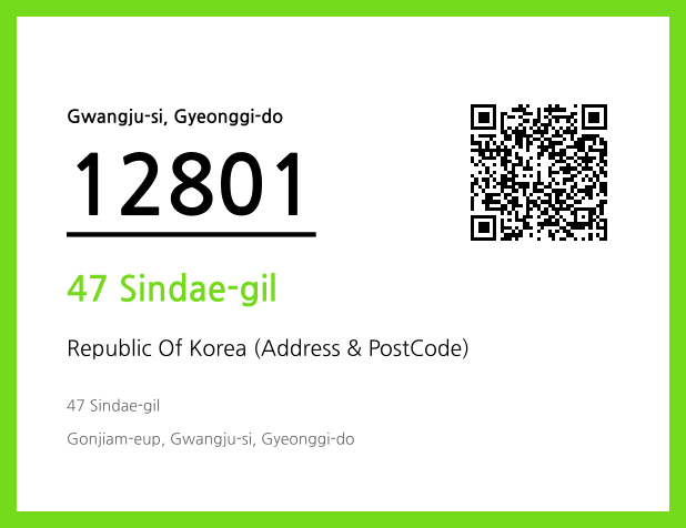 Address and Postal Code QR Code Image (CC BY 4.0)