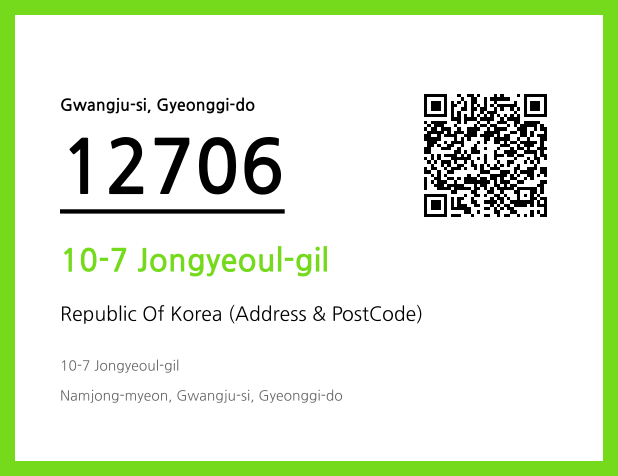 Address and Postal Code QR Code Image (CC BY 4.0)