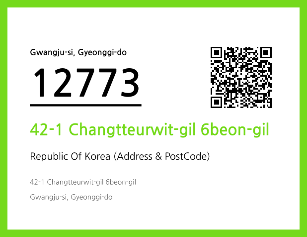 Address and Postal Code QR Code Image (CC BY 4.0)