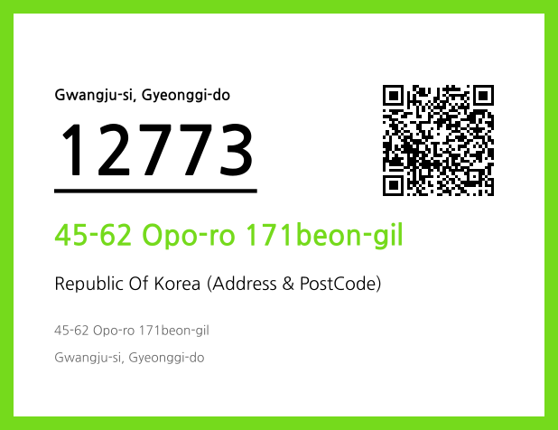 Address and Postal Code QR Code Image (CC BY 4.0)