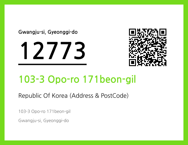 Address and Postal Code QR Code Image (CC BY 4.0)