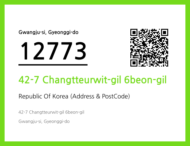 Address and Postal Code QR Code Image (CC BY 4.0)
