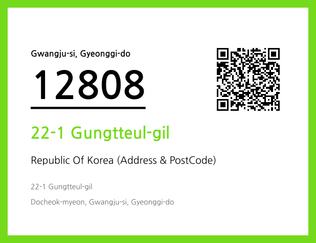 Address and Postal Code QR Code Image (CC BY 4.0)