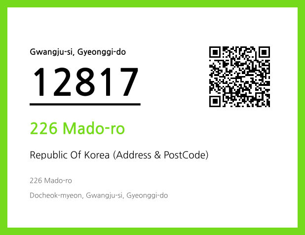 CC BY 4.0 Address and Postal Code QR Code Image (CC BY 4.0)