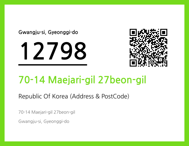 Address and Postal Code QR Code Image (CC BY 4.0)
