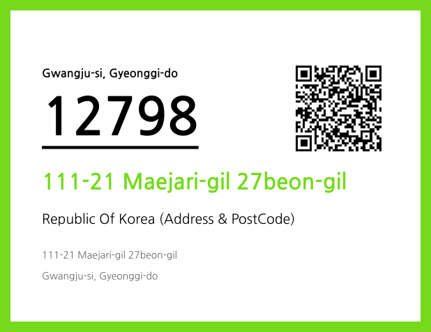 Address and Postal Code QR Code Image (CC BY 4.0)