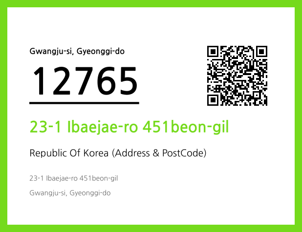 Address and Postal Code QR Code Image (CC BY 4.0)