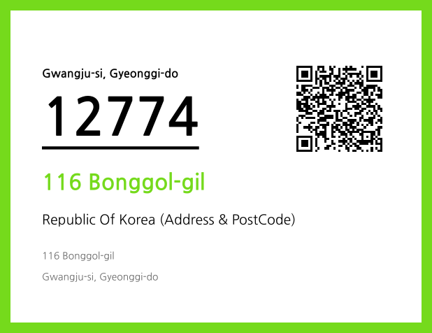 CC BY 4.0 Address and Postal Code QR Code Image (CC BY 4.0)