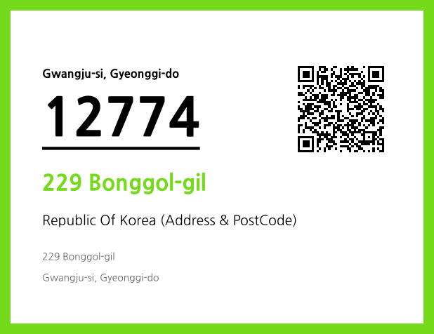 Address and Postal Code QR Code Image (CC BY 4.0)