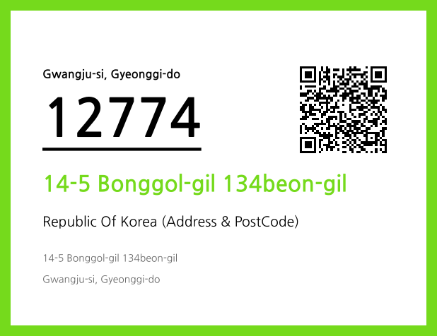 Address and Postal Code QR Code Image (CC BY 4.0)