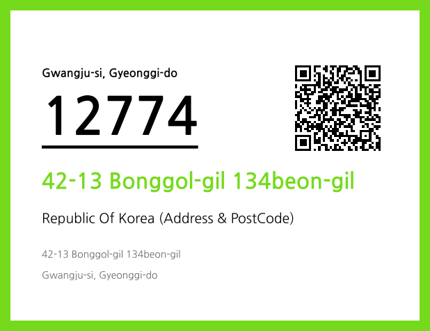 Address and Postal Code QR Code Image (CC BY 4.0)