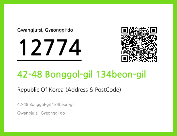 CC BY 4.0 Address and Postal Code QR Code Image (CC BY 4.0)