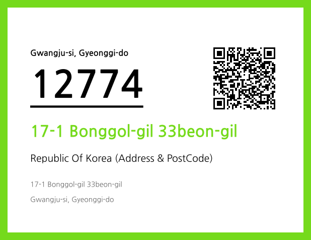 CC BY 4.0 Address and Postal Code QR Code Image (CC BY 4.0)