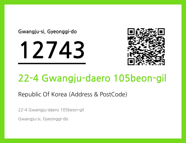 Address and Postal Code QR Code Image (CC BY 4.0)