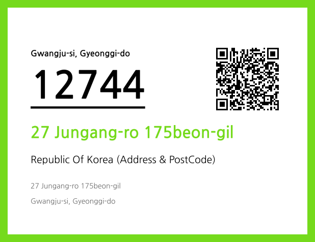 Address and Postal Code QR Code Image (CC BY 4.0)