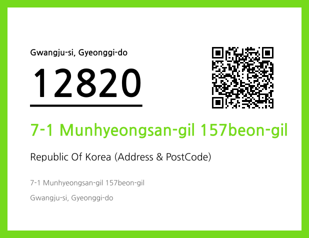 Address and Postal Code QR Code Image (CC BY 4.0)