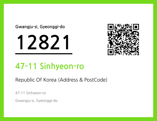 CC BY 4.0 Address and Postal Code QR Code Image (CC BY 4.0)
