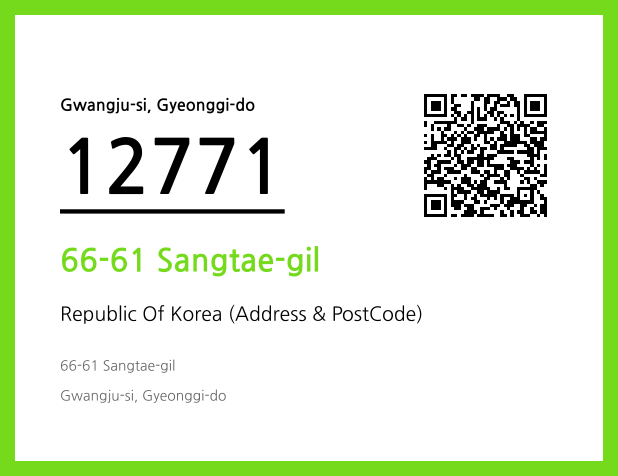 Address and Postal Code QR Code Image (CC BY 4.0)