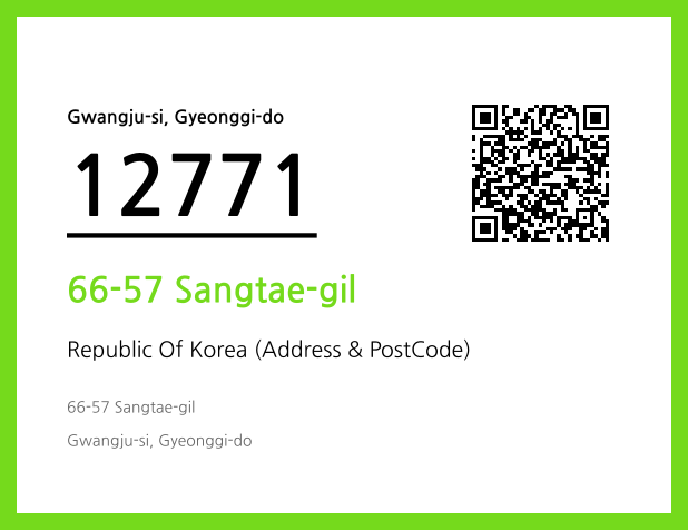 Address and Postal Code QR Code Image (CC BY 4.0)