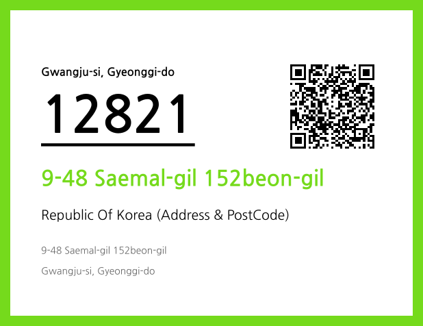 Address and Postal Code QR Code Image (CC BY 4.0)