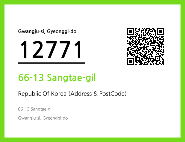 Address and Postal Code QR Code Image (CC BY 4.0)