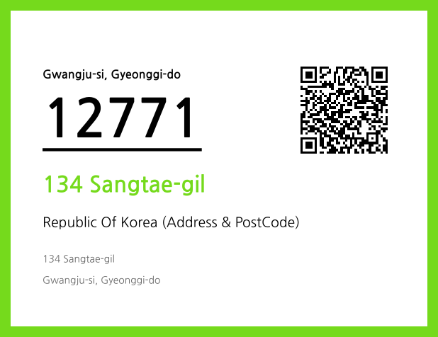 Address and Postal Code QR Code Image (CC BY 4.0)