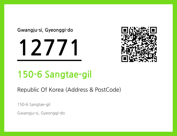Address and Postal Code QR Code Image (CC BY 4.0)