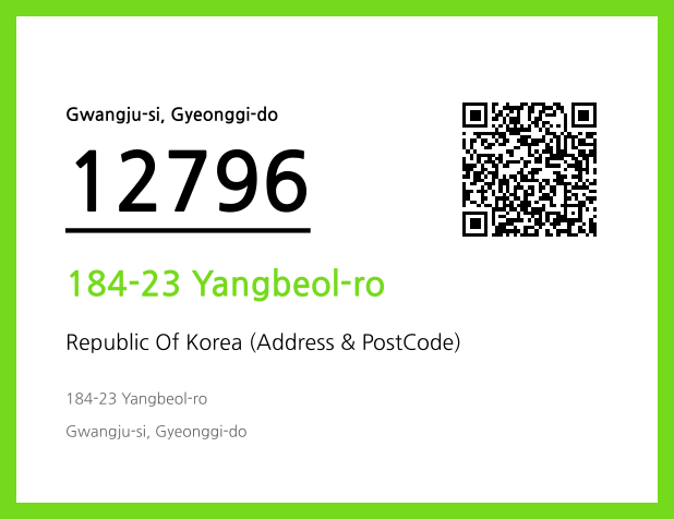 CC BY 4.0 Address and Postal Code QR Code Image (CC BY 4.0)