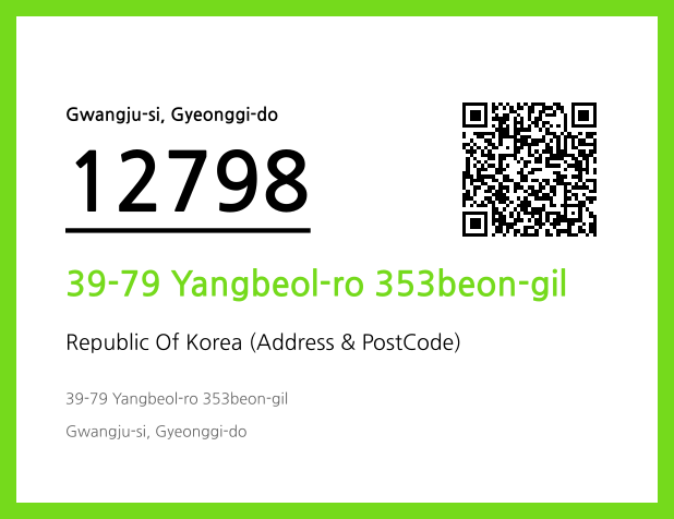Address and Postal Code QR Code Image (CC BY 4.0)