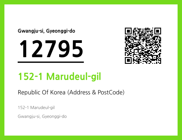 Address and Postal Code QR Code Image (CC BY 4.0)