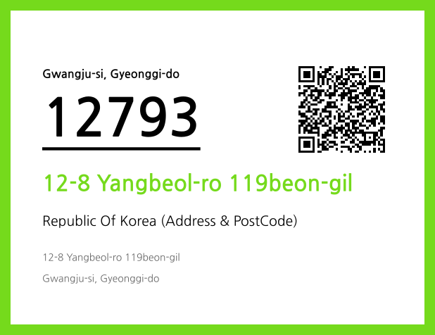 Address and Postal Code QR Code Image (CC BY 4.0)