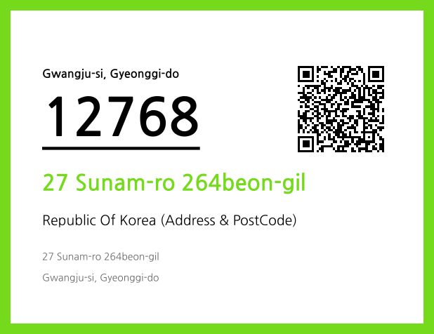 Address and Postal Code QR Code Image (CC BY 4.0)
